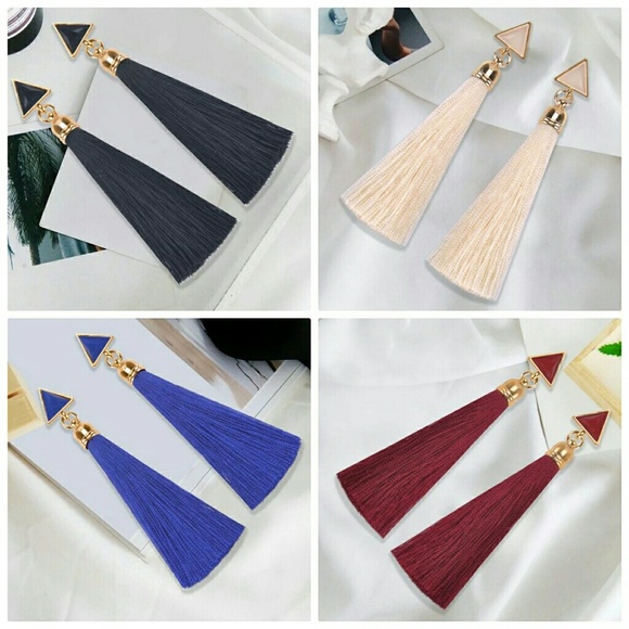 Accessories - 2018 new brand Vintage big Long Tassels Earring Lu